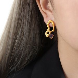 18K Gold Earrings*Unique Earrings*Waterproof and Sweatproof